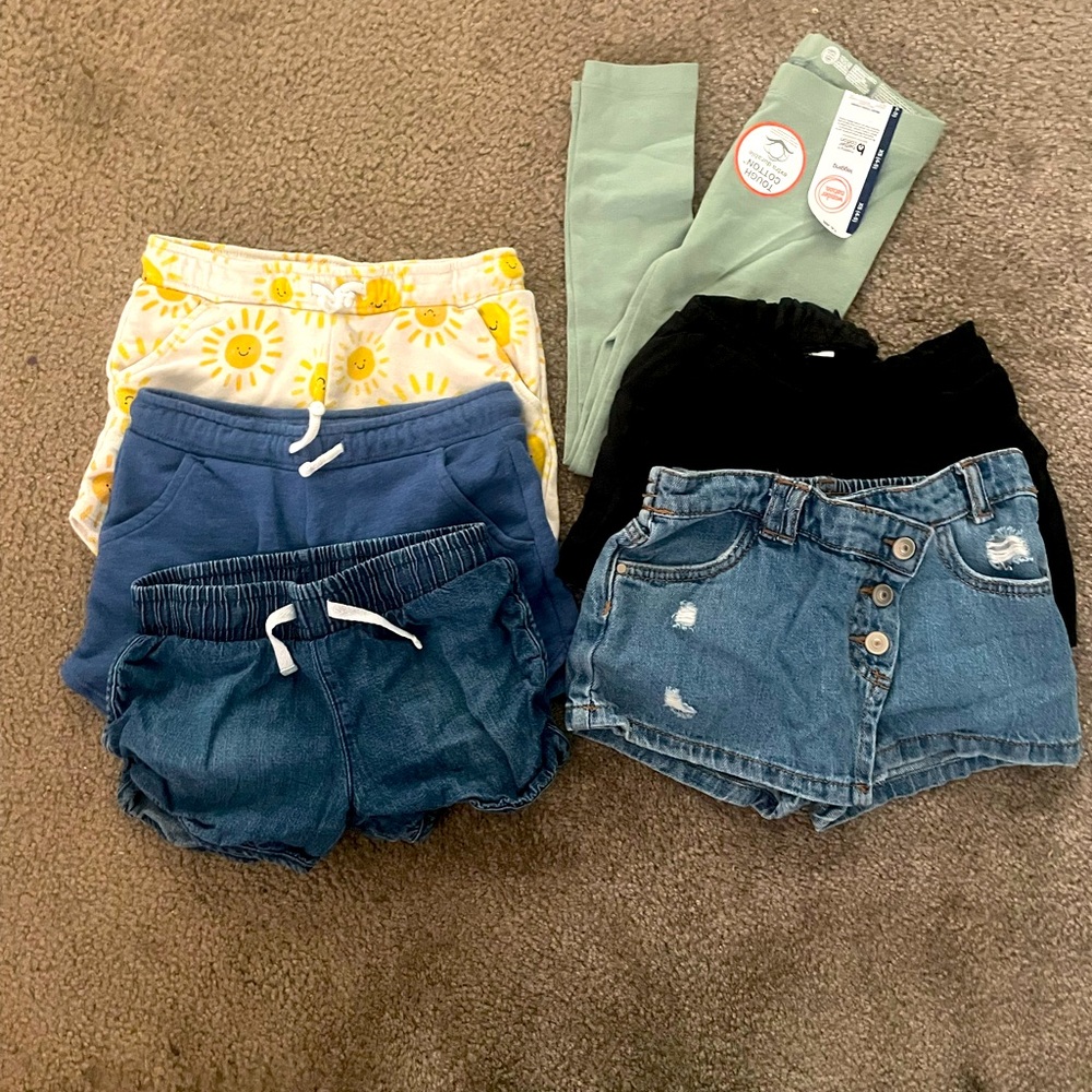 Toddler girl shorts/leggings bundle